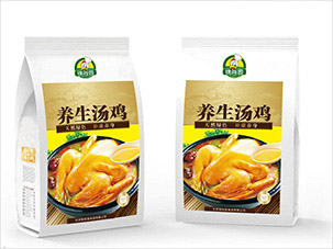 錦尚園養(yǎng)生湯雞包裝袋設(shè)計