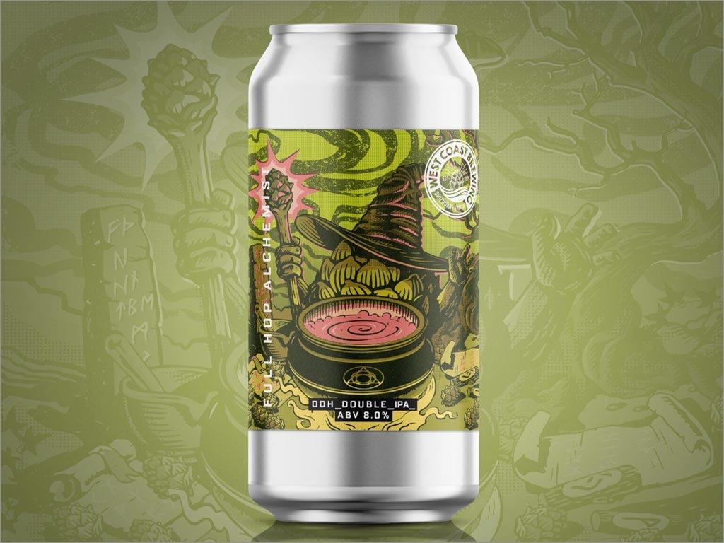 加州感覺與日本藝術(shù)相結(jié)合的Hop Dude啤酒包裝設(shè)計