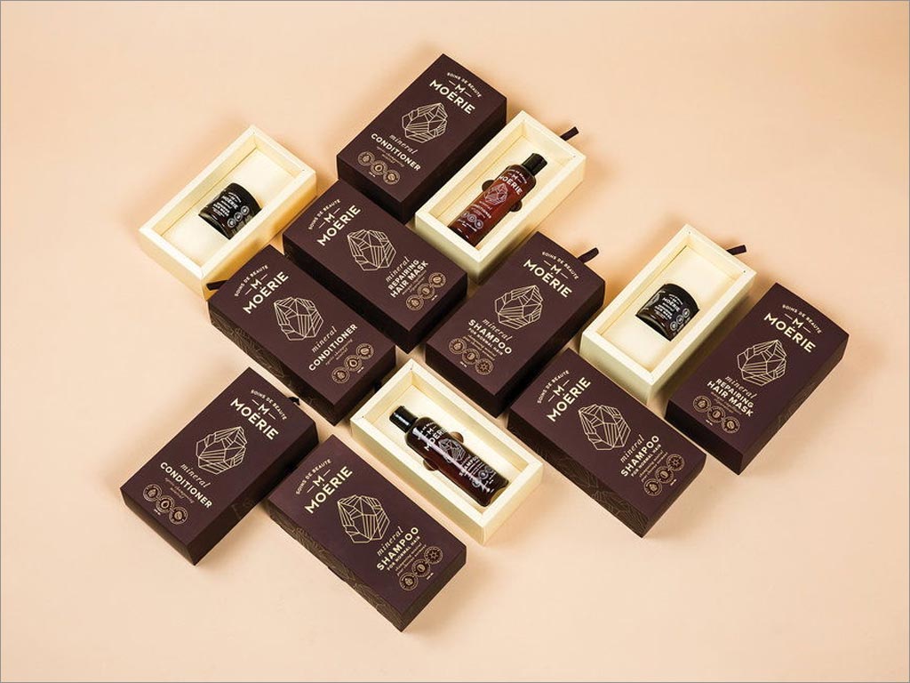 立陶宛Moerie洗發(fā)水和護發(fā)素產(chǎn)品包裝設計