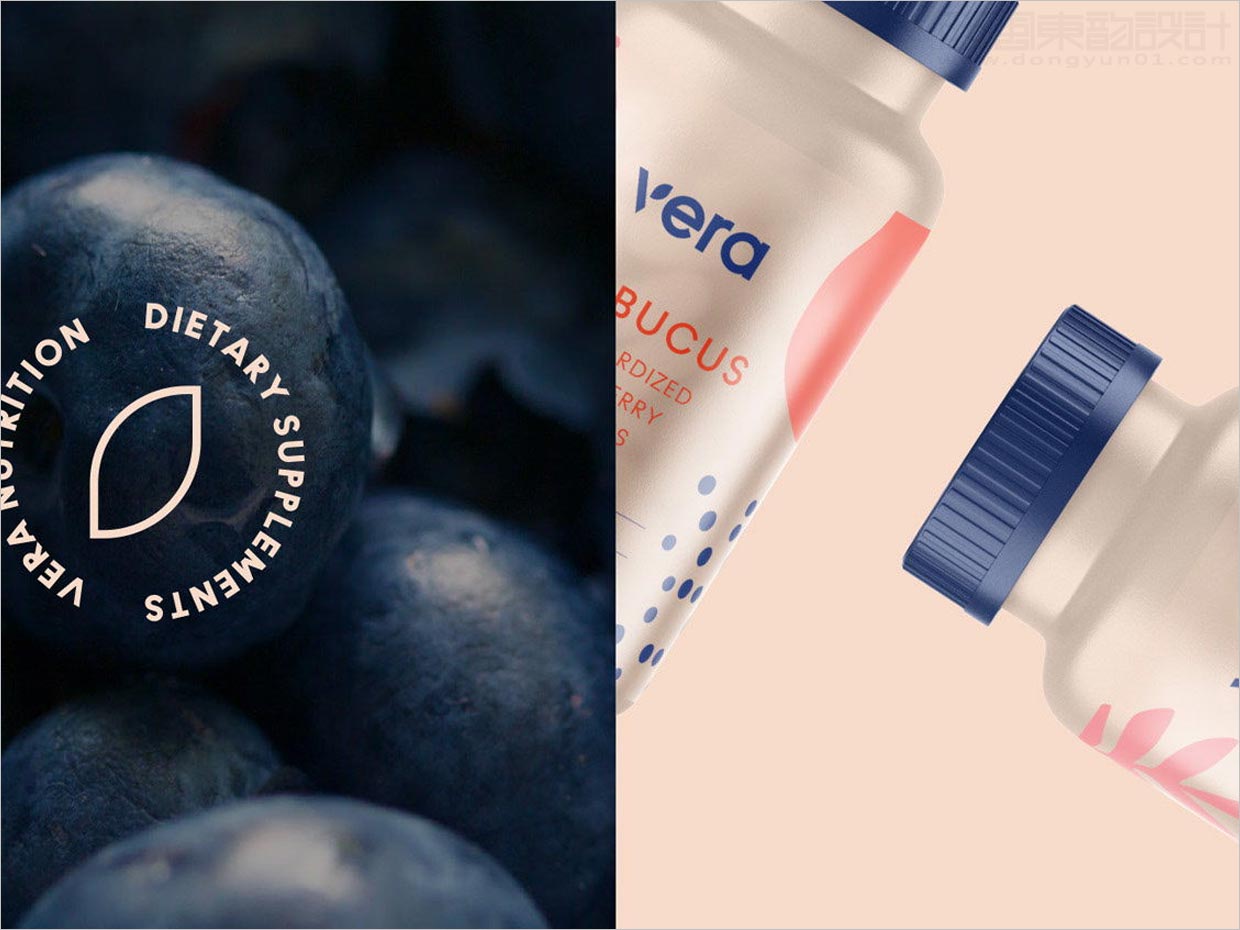 時(shí)尚的美國Vera女性補(bǔ)品包裝設(shè)計(jì)